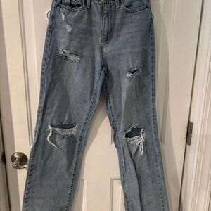 High Waisted Arizona Distressed‎ Jeans